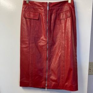 Don Caster Collection Leather Skirt